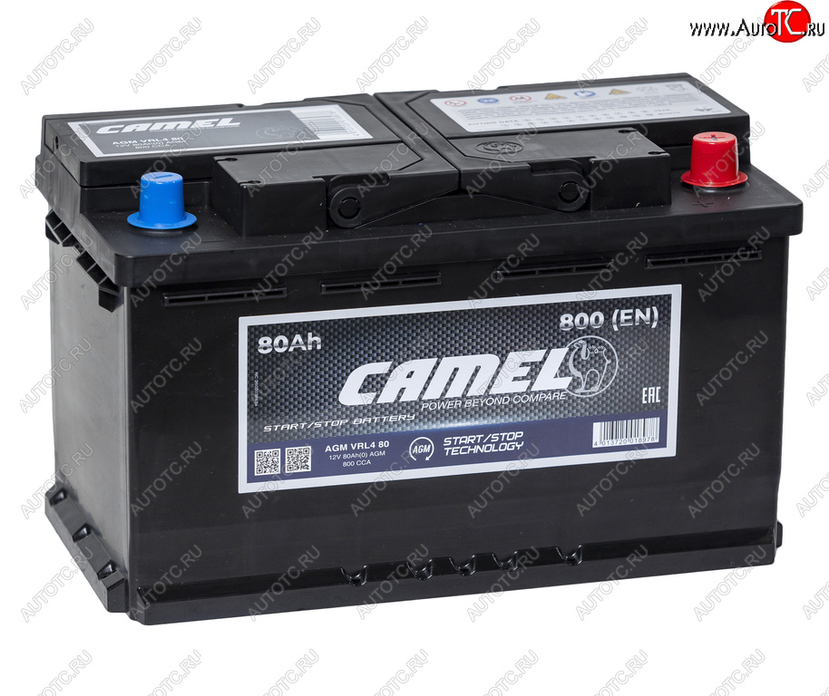 16 999 р. Аккумулятор CAMEL AGM 80Ач обратная полярность CAMEL 6ст80(0) l4  с доставкой в г. Керчь