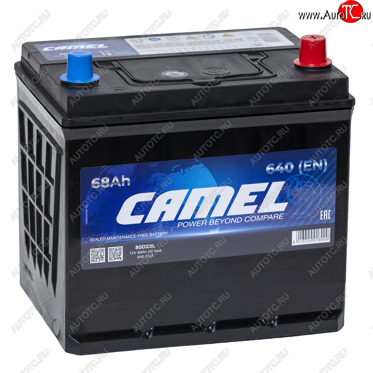 9 249 р. Аккумулятор CAMEL Asia 68Ач обратная полярность CAMEL 6ст68(0) 80d23l  с доставкой в г. Керчь