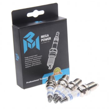 579 р. Свеча зажигания DAEWOO Matiz (98-)(0.81.0) RENAULT Clio,Megane HONDA KAWASAKI (4шт.) MEGAPOWER MEGAPOWER 370-31-086  с доставкой в г. Керчь. Увеличить фотографию 3