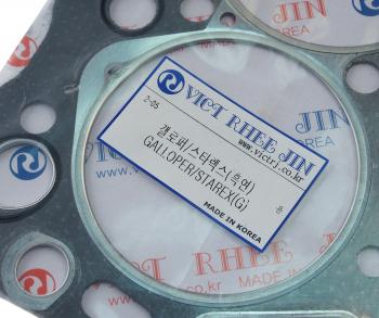 1 469 р. Прокладка головки блока HYUNDAI Porter t=1.40мм (G) RHEE JIN RHEE JIN 22311-42065(g)  с доставкой в г. Керчь. Увеличить фотографию 2