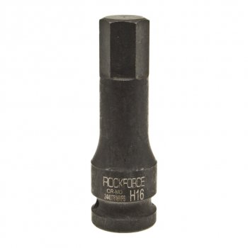 379 р. Бита-головка 12 HEX H16 L=79мм ударная ROCKFORCE ROCKFORCE rf-24407816mpb  с доставкой в г. Керчь. Увеличить фотографию 1