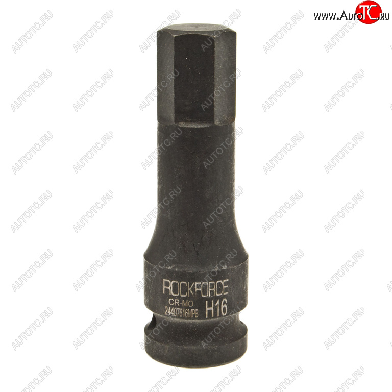 379 р. Бита-головка 12 HEX H16 L=79мм ударная ROCKFORCE ROCKFORCE rf-24407816mpb  с доставкой в г. Керчь