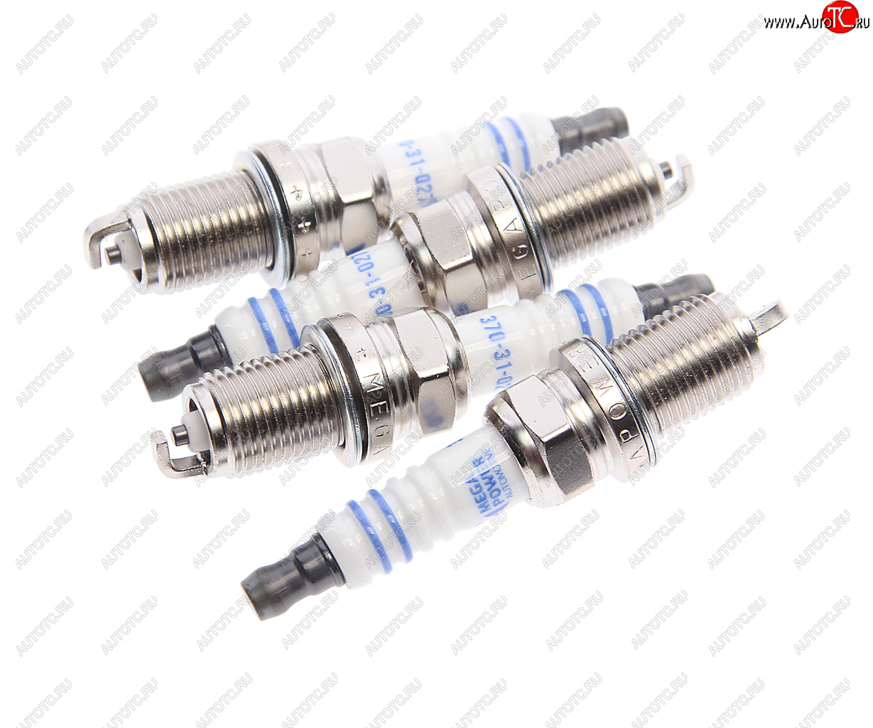 449 р. Свеча зажигания KIA Rio 2,Carens 2 (1.6),Spectra (16V) (4шт.) MEGAPOWER MEGAPOWER 370-31-095  с доставкой в г. Керчь