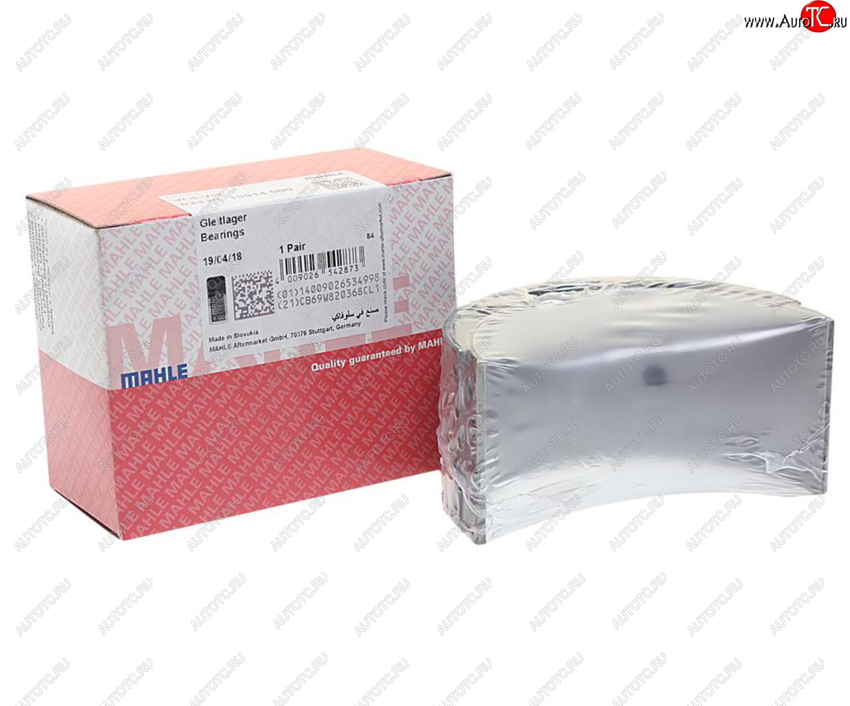 2 599 р. Вкладыши VOLVO дв.D12 шатунные STD комплект (2шт.) MAHLE MAHLE 038pl19914000  с доставкой в г. Керчь