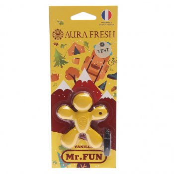 210 р. Ароматизатор на дефлектор полимерный (vanilla) 23г Mr.Fun AURA FRESH AURA FRESH 23180  с доставкой в г. Керчь. Увеличить фотографию 1