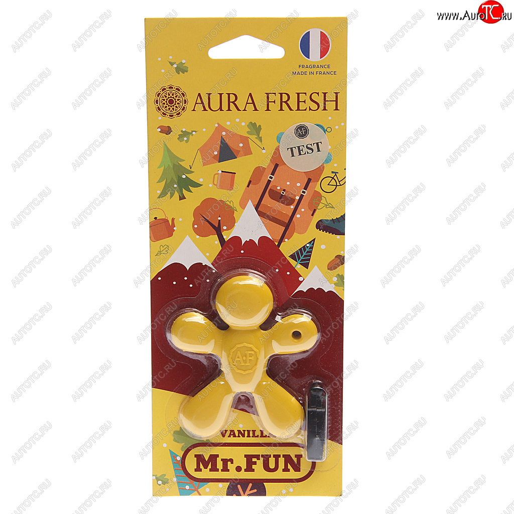 210 р. Ароматизатор на дефлектор полимерный (vanilla) 23г Mr.Fun AURA FRESH AURA FRESH 23180  с доставкой в г. Керчь
