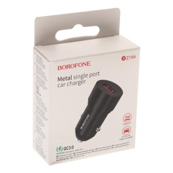 233 р. Устройство зарядное в прикуриватель 1USB 12V BOROFONE BOROFONE bz19a black  с доставкой в г. Керчь. Увеличить фотографию 4