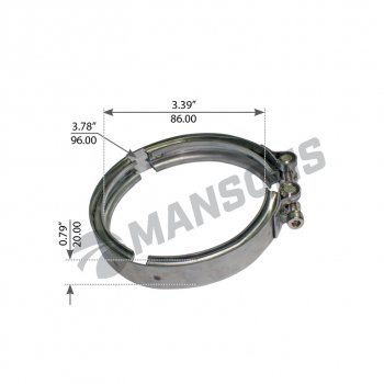 329 р. Хомут SCANIA 4 series патрубка интеркулера MANSONS MANSONS 100.665  с доставкой в г. Керчь. Увеличить фотографию 1