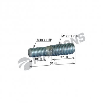 164 р. Шпилька SCHMITZ M10М12х1.75 MANSONS MANSONS 602.011  с доставкой в г. Керчь. Увеличить фотографию 2