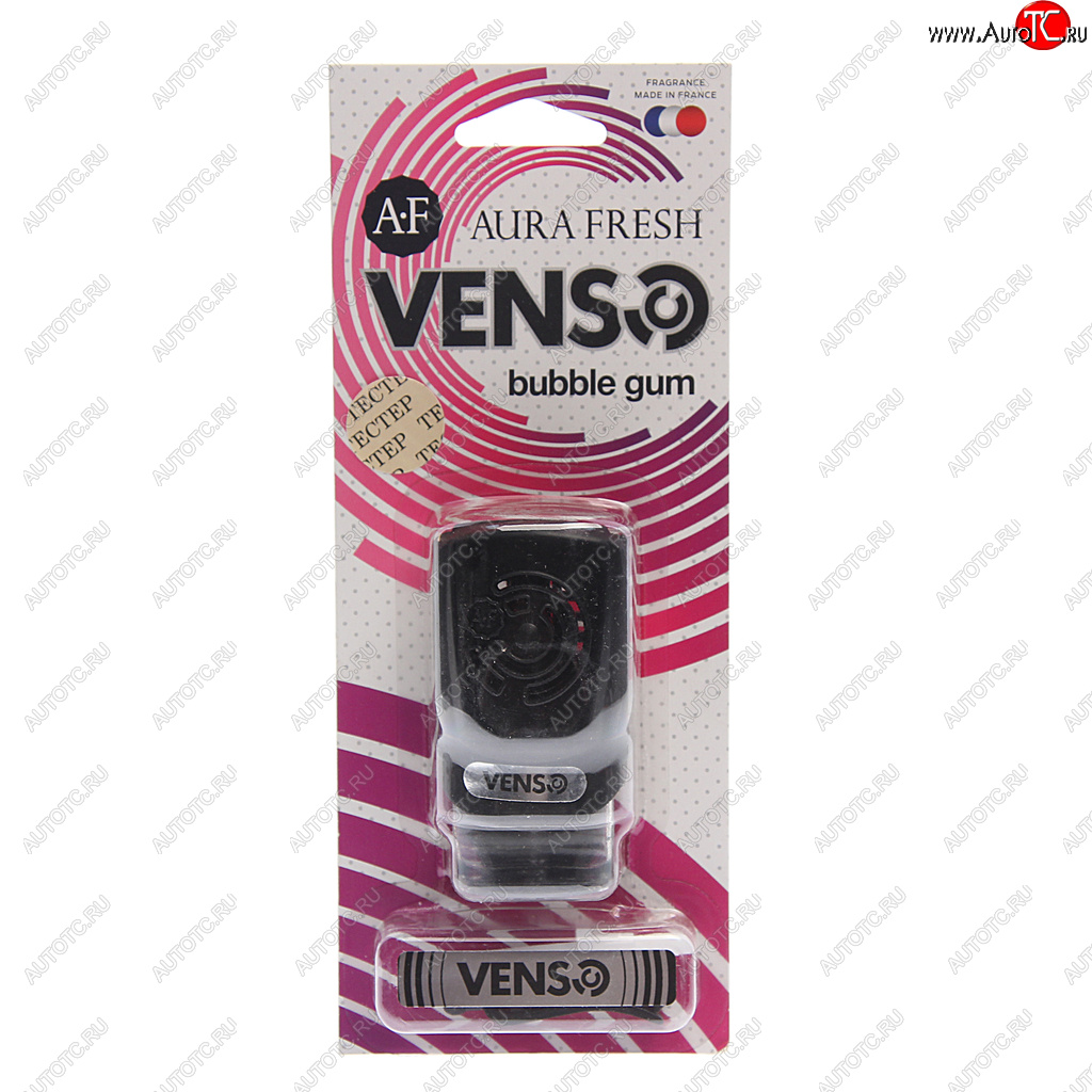 299 р. Ароматизатор на дефлектор жидкостный (bubble gum) 6мл Venso AURA FRESH AURA FRESH 23328  с доставкой в г. Керчь
