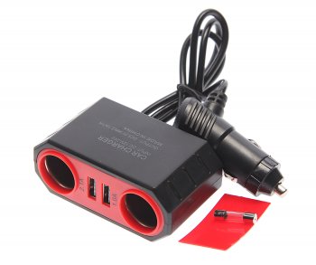 339 р. Разветвитель прикуривателя 2-х гнездовой 12-24V 2USB OLESSON OLESSON no.sk-807  с доставкой в г. Керчь. Увеличить фотографию 2