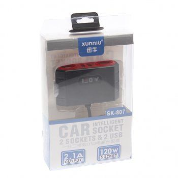339 р. Разветвитель прикуривателя 2-х гнездовой 12-24V 2USB OLESSON OLESSON no.sk-807  с доставкой в г. Керчь. Увеличить фотографию 3