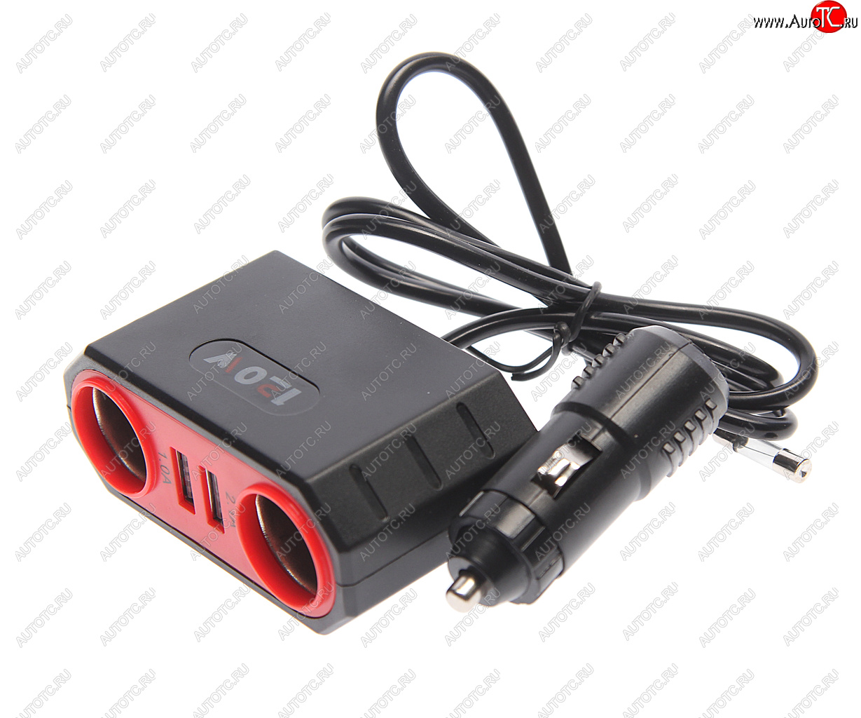 339 р. Разветвитель прикуривателя 2-х гнездовой 12-24V 2USB OLESSON OLESSON no.sk-807  с доставкой в г. Керчь