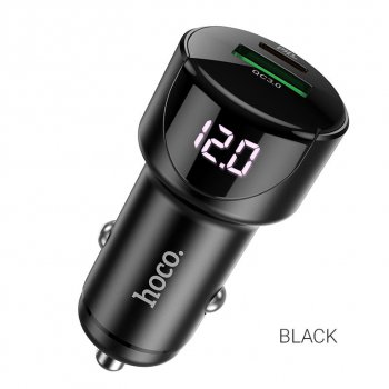 729 р. Устройство зарядное в прикуриватель 1USB + 1 Type C 12V черное HOCO HOCO z42 black  с доставкой в г. Керчь. Увеличить фотографию 2