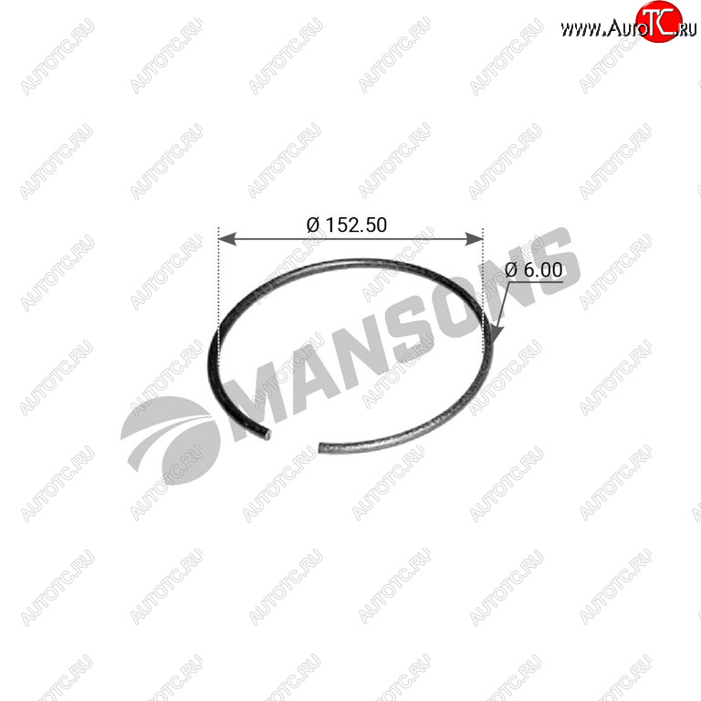489 р. Кольцо стопорное MERCEDES ступицы MANSONS MANSONS 100.010  с доставкой в г. Керчь