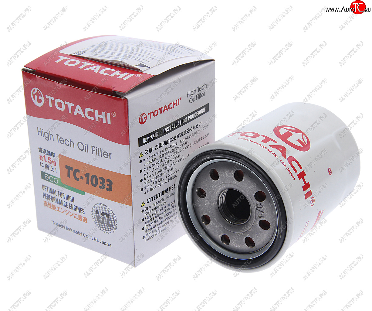 319 р. Фильтр масляный GEELY Atlas,Emgrand TOYOTA Avensis (03-),Corolla (02-) TOTACHI TOTACHI tc-1033  с доставкой в г. Керчь