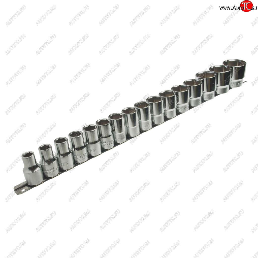 5 249 р. Набор головок торцевых 12 10-32мм 6-ти гранных на планке JTC JTC TOOLS CO., LTD jtc-h416m  с доставкой в г. Керчь