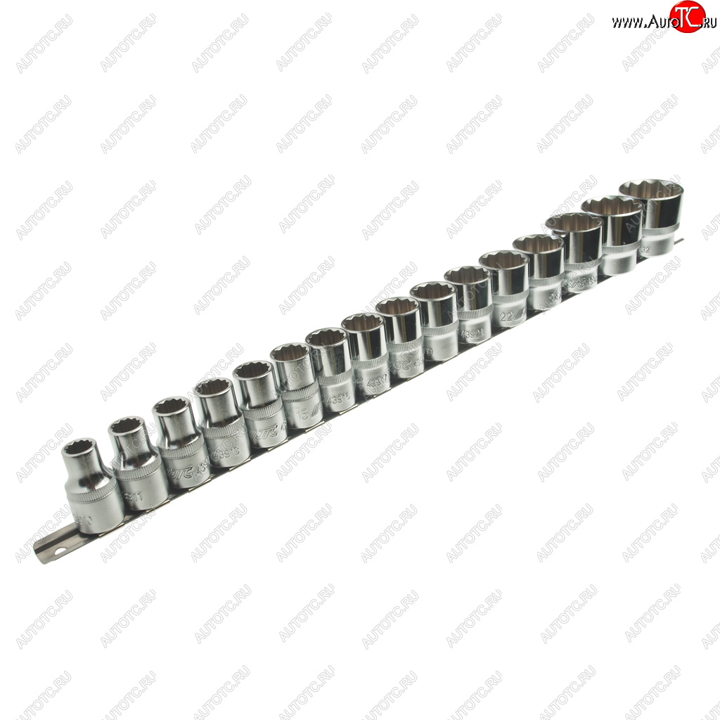 4 999 р. Набор головок торцевых 12 12-ти гранных 10-32мм на планке JTC JTC TOOLS CO., LTD jtc-t416m  с доставкой в г. Керчь
