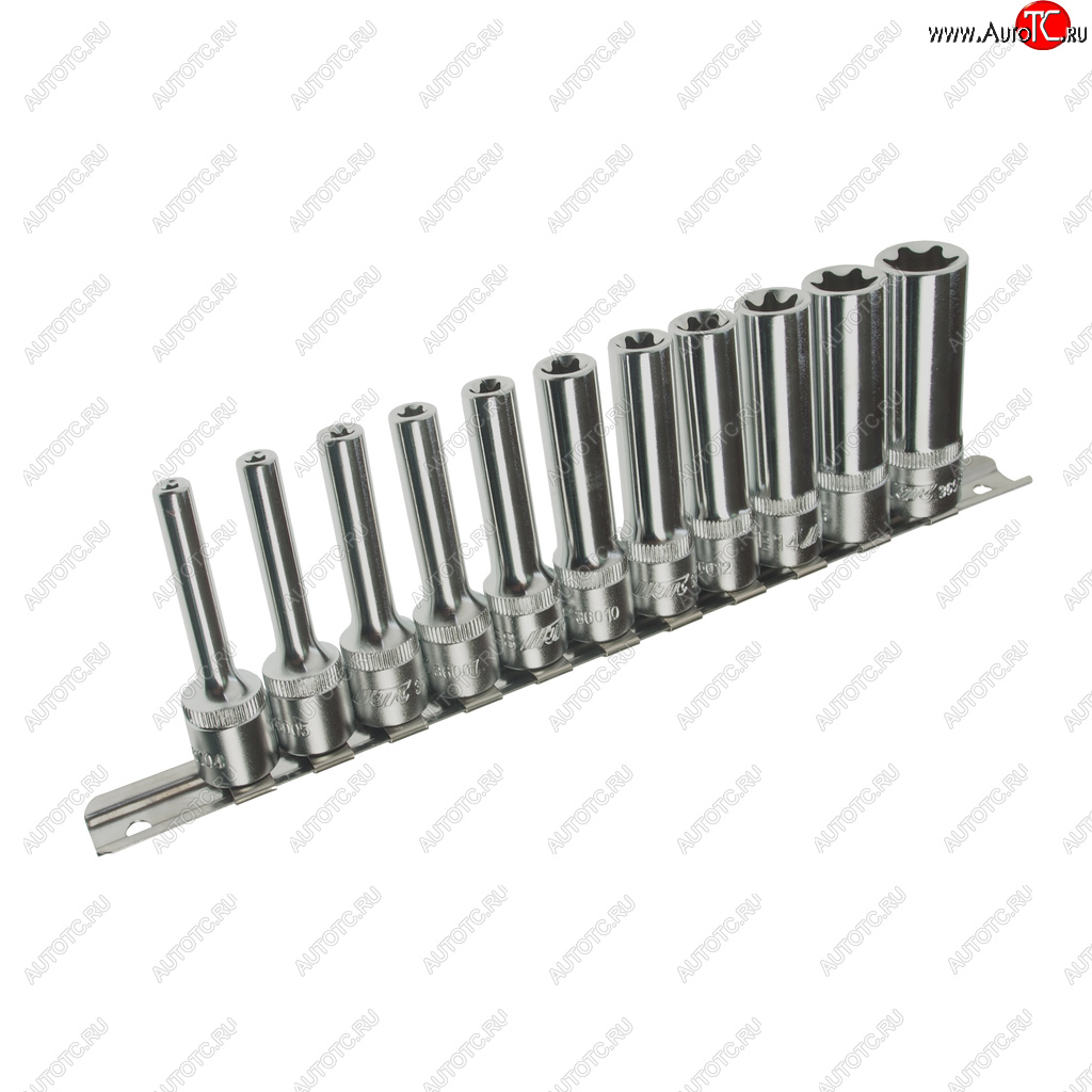 5 349 р. Набор головок торцевых 38 TORX Е4-Е18 глубоких 11 предметов JTC JTC TOOLS CO., LTD jtc-h311e  с доставкой в г. Керчь