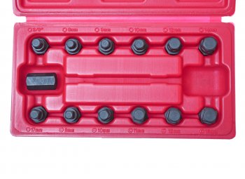 3 399 р. Головка для маслосливных пробок 13 предметов в кейсе JTC JTC TOOLS CO., LTD jtc-1117  с доставкой в г. Керчь. Увеличить фотографию 2