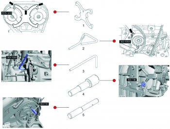 3 369 р. Фиксатор распредвала для установки фаз ГРМ (FORD) JTC JTC TOOLS CO., LTD jtc-4763  с доставкой в г. Керчь. Увеличить фотографию 4