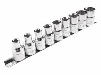 3 599 р. Набор головок торцевых 12 TORX Е10-Е24 9 предметов JTC JTC TOOLS CO., LTD jtc-h409e  с доставкой в г. Керчь. Увеличить фотографию 1
