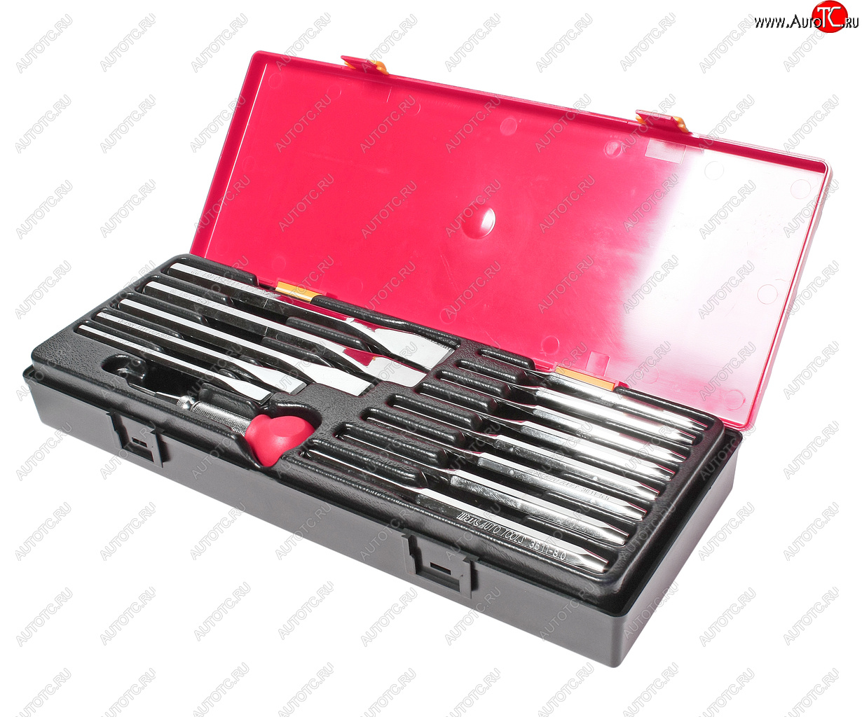 9 799 р. Набор выколоток и зубил с кернером 14 предметов в кейсе JTC JTC TOOLS CO., LTD jtc-k8141  с доставкой в г. Керчь