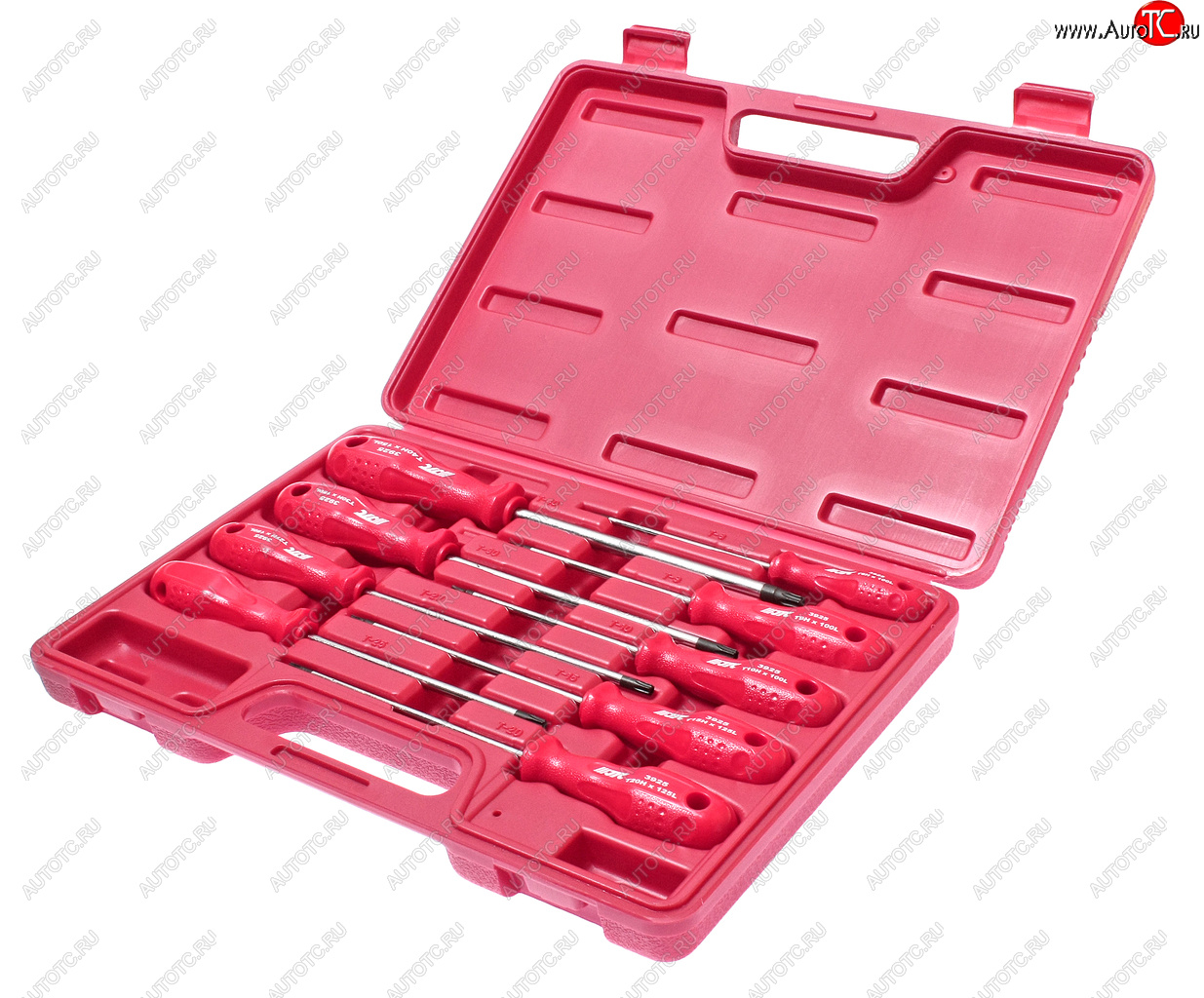 4 299 р. Набор отверток TORX T8Нх100мм-Т40Hх150мм 9 предметов JTC JTC TOOLS CO., LTD jtc-3925  с доставкой в г. Керчь
