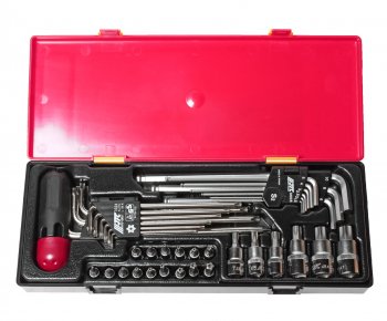 9 549 р. Набор инструментов TORX,HEX (ключи,головки с насадками) 40 предметов в кейсе JTC JTC TOOLS CO., LTD jtc-k1401  с доставкой в г. Керчь. Увеличить фотографию 2