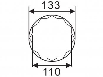 21 549 р. Головка ступичная SW36х110мм 12-ти гранная (IVECO) L=118мм JTC JTC TOOLS CO., LTD jtc-5250  с доставкой в г. Керчь. Увеличить фотографию 3
