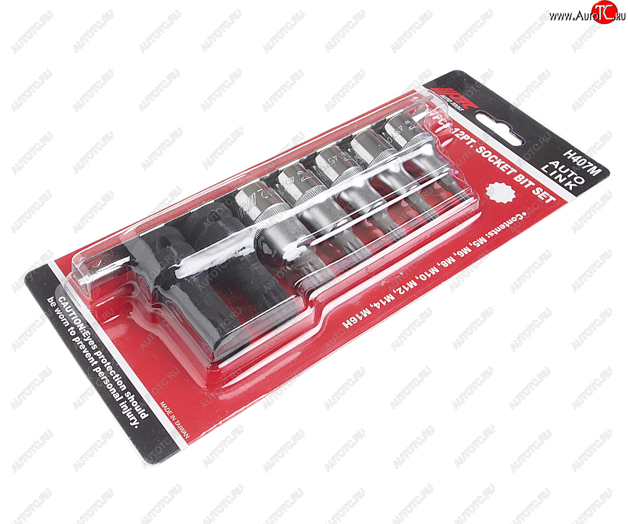 4 599 р. Набор бит-головок 12 SPLINE M5-14, М16Н 7 предметов JTC JTC TOOLS CO., LTD jtc-h407m  с доставкой в г. Керчь