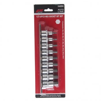4 949 р. Набор бит-головок 12 HEX H4-H14 9 предметов JTC JTC TOOLS CO., LTD jtc-h409h  с доставкой в г. Керчь. Увеличить фотографию 3