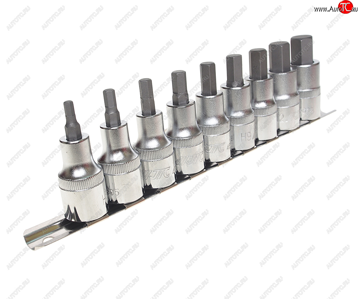 4 949 р. Набор бит-головок 12 HEX H4-H14 9 предметов JTC JTC TOOLS CO., LTD jtc-h409h  с доставкой в г. Керчь