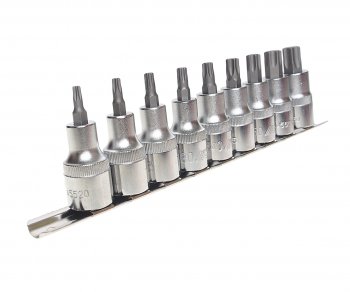 5 349 р. Набор бит-головок 12 TORX T20-T60 9 предметов JTC JTC TOOLS CO., LTD jtc-h409t  с доставкой в г. Керчь. Увеличить фотографию 1