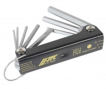 999 р. Набор ключей шестигранных 2.5-10мм раскладной 8 предметов JTC JTC TOOLS CO., LTD jtc-3501  с доставкой в г. Керчь. Увеличить фотографию 2
