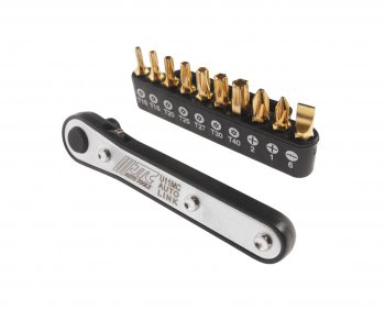 1 299 р. Набор бит 14 SL6, PH1-2, TORX, Т10Н-Т40Н с ключом трещоткой 11 предметов JTC JTC TOOLS CO., LTD jtc-u11mc  с доставкой в г. Керчь. Увеличить фотографию 1