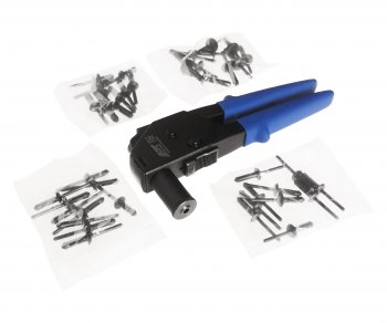 6 399 р. Заклепочник 5,6.3,6.6мм углового типа с заклепками 40шт. JTC JTC TOOLS CO., LTD jtc-5211  с доставкой в г. Керчь. Увеличить фотографию 1