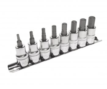 2 899 р. Набор бит-головок 38 HEX H3-H10 8 предметов JTC JTC TOOLS CO., LTD jtc-h308h  с доставкой в г. Керчь. Увеличить фотографию 1