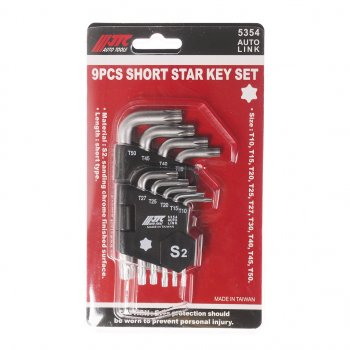 1 379 р. Набор ключей TORX T10-Т50 Г-образных 9 предметов JTC JTC TOOLS CO., LTD jtc-5354  с доставкой в г. Керчь. Увеличить фотографию 1
