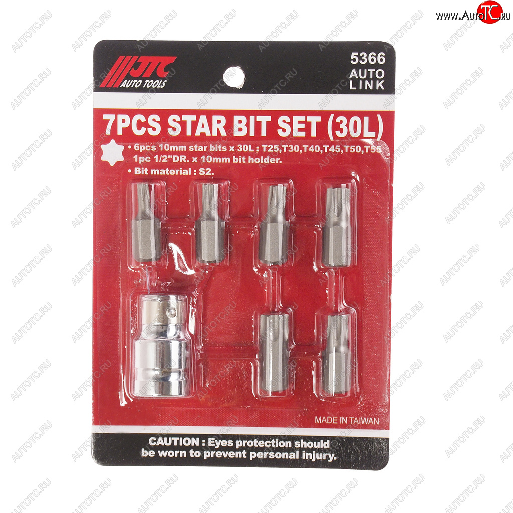 799 р. Набор бит 12 TORX Т25-55 7 предметов JTC JTC TOOLS CO., LTD jtc-5366  с доставкой в г. Керчь