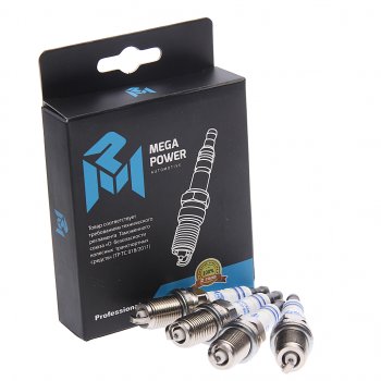 1 499 р. Свеча зажигания VW AUDI SEAT SKODA (04-) (1.82.0 TSITFSI) (4шт.) MEGAPOWER MEGAPOWER 370-31-119  с доставкой в г. Керчь. Увеличить фотографию 2
