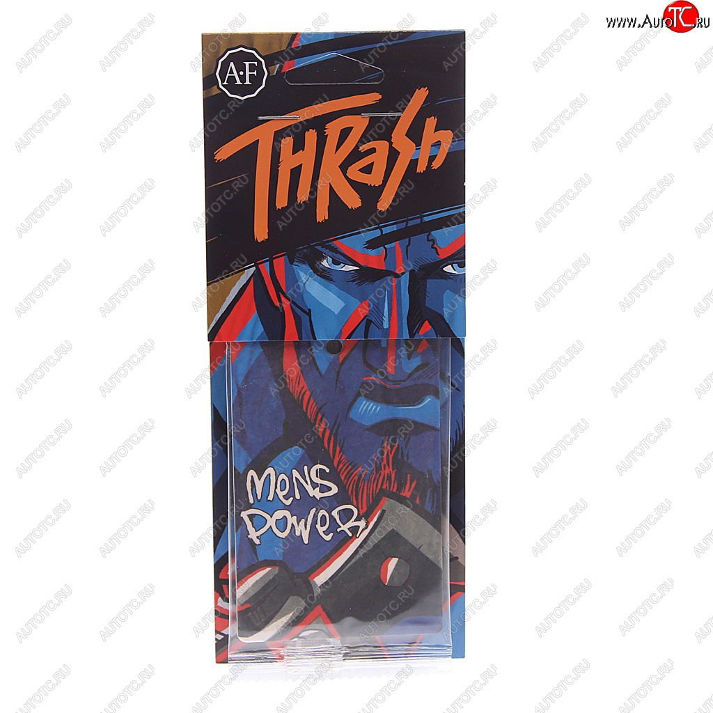114 р. Ароматизатор подвесной пластина (Mens Power) Thrash AURA FRESH AURA FRESH 23414  с доставкой в г. Керчь
