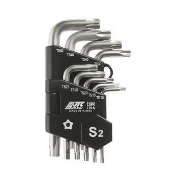 1 739 р. Набор ключей TORX ТS10-ТS50 пятилучевых Г-образных с отверстием 9 предметов JTC JTC TOOLS CO., LTD jtc-5355  с доставкой в г. Керчь. Увеличить фотографию 1