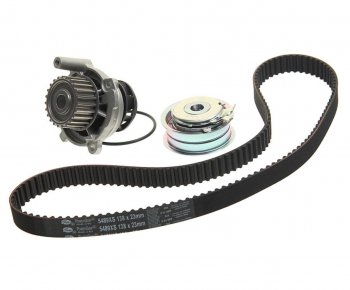 11 749 р. Комплект ГРМ VW AUDI A3 (96-13),A4 (94-08) SKODA Octavia (97-) (1.6) с насосом водяным GATES GATES kp15489xs-1  с доставкой в г. Керчь. Увеличить фотографию 1