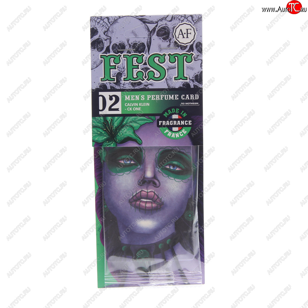 114 р. Ароматизатор подвесной пластина (Calvin Klein-ck one) Fest AURA FRESH AURA FRESH 23408  с доставкой в г. Керчь