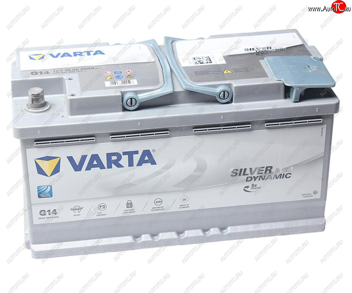 38 749 р. Аккумулятор VARTA Silver Dynamic AGM 95Ач обратная полярность VARTA 6ст95(0) g14 (a5)  с доставкой в г. Керчь