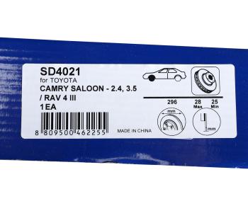 3 499 р. Диск тормозной TOYOTA Camry (06-11-),Rav 4 (06-) LEXUS IS250 передний (1шт.) SANGSIN SANGSIN sd4021  с доставкой в г. Керчь. Увеличить фотографию 7