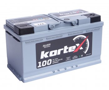 17 299 р. Аккумулятор KORTEX SILVER Dynamic 100Ач обратная полярность KORTEX 6ст100(0) smf600400  с доставкой в г. Керчь. Увеличить фотографию 1