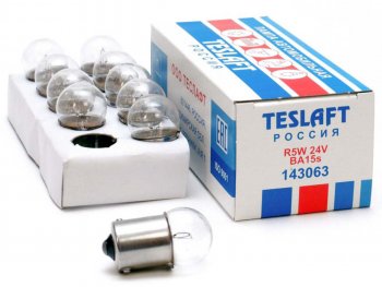 28 р. Лампа 24V R5W BA15s 50лм Стандарт TESLAFT (Россия) TESLAFT 4631111143063  с доставкой в г. Керчь. Увеличить фотографию 3