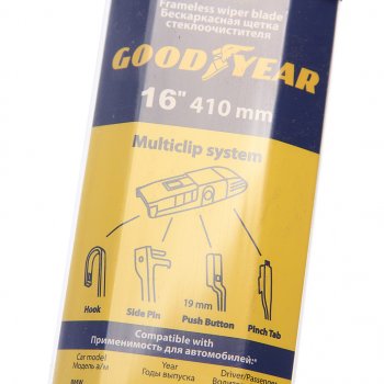 869 р. Щетка стеклоочистителя 410мм бескаркасная Multiclip Frameless GOODYEAR GOODYEAR gy000416  с доставкой в г. Керчь. Увеличить фотографию 4
